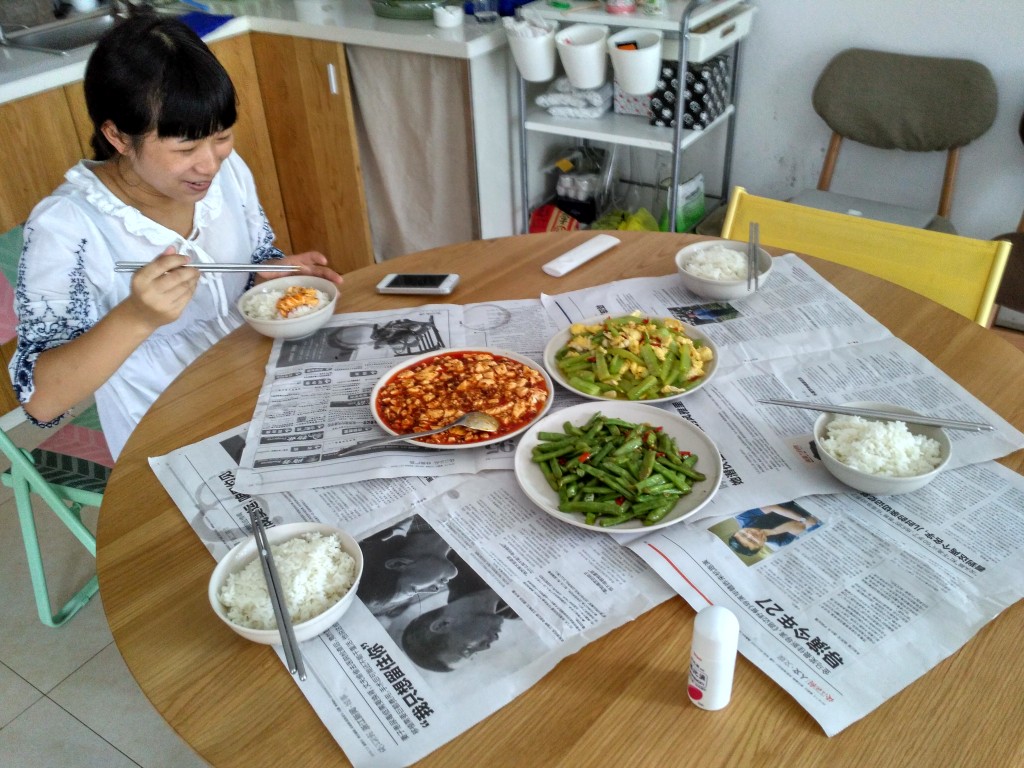 Xiaodie and her wonderful cooking.