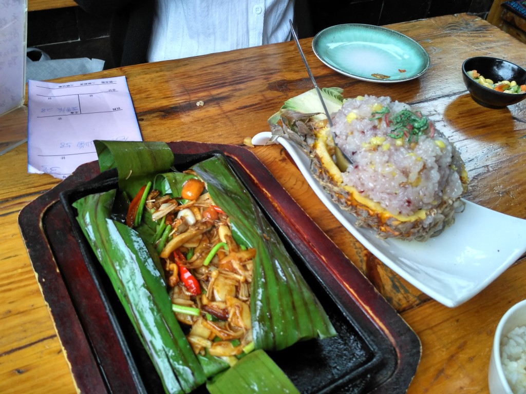 Savory cooked mushrooms and sweet pineapple rice. So delicious! Not too elaborate of a spread by Chinese standards, but we were saving room to snack later, also can't go into a food coma after lunch. We must do all the things!